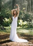 Wilderly Bride By Allure Bridals - F121 Lace V-neck Fitted Bridal Dress