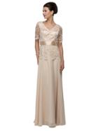 Dancing Queen - Floral Lace V-neck A Line Dress 9044