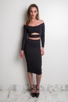Donna Mizani - Long Sleeve Marilyn C/o Midi