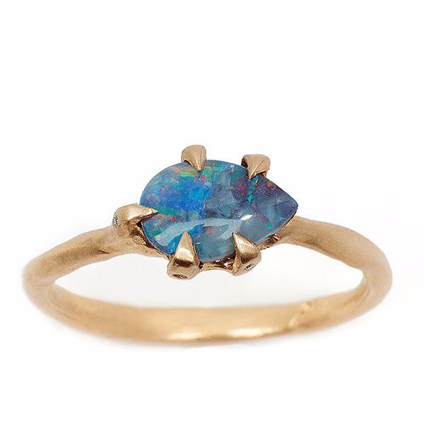Vanessa Lianne - Sloan Ring With Pear Shaped Opal