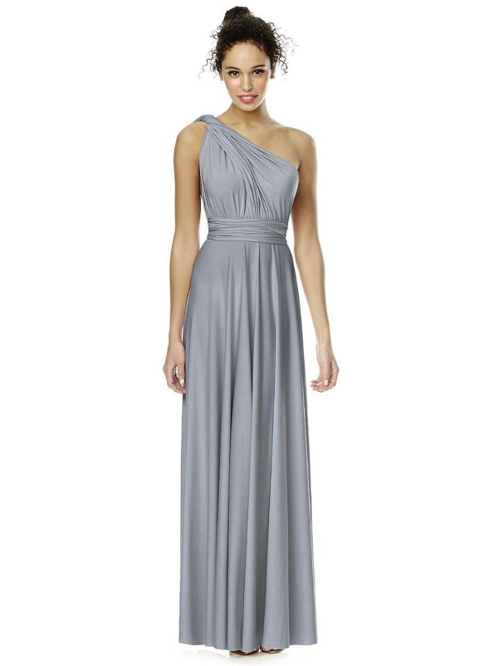 Dessy Collection - Twist2 Dress In Platinum