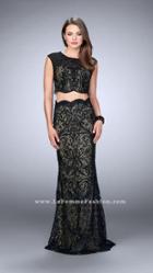 Gigi - Elaborate Scallop Lace Long Evening Gown 23766