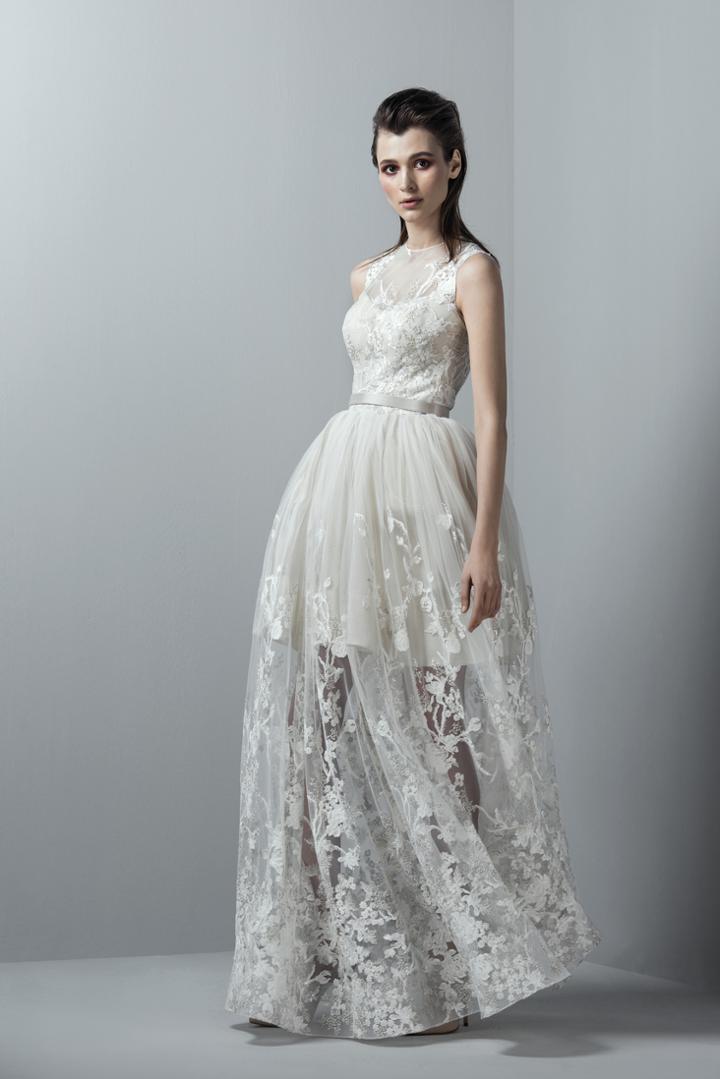 Saiid Kobeisy - 3361 Embroidered Jewel Tulle Gown