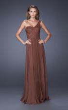 La Femme - 19162 Asymmetrical Sparkling Evening Gown