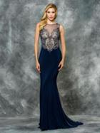 Colors Dress - 1710 Sleeveless Jersey Evening Gown