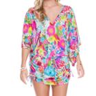 Luli Fama - Paraiso Cabana V-neck Dress In Multi-color (l488976)