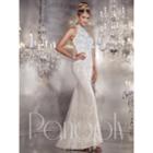 Panoply - Beautiful Choker Neck Laced Trumpet Gown 14739