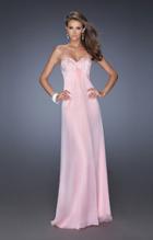 La Femme - 19740 Crystal Embellished Empire Evening Gown