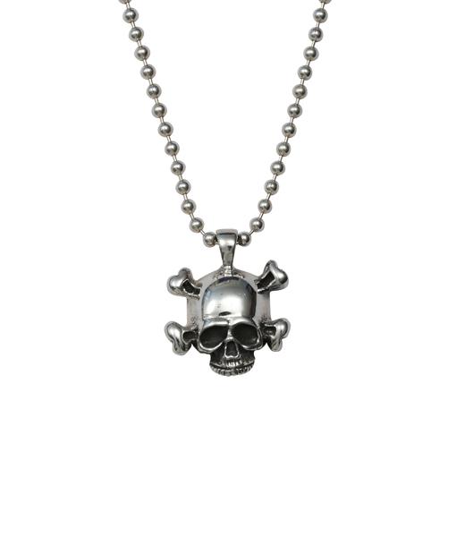 Femme Metale Jewelry - Crossbones Charm Necklace