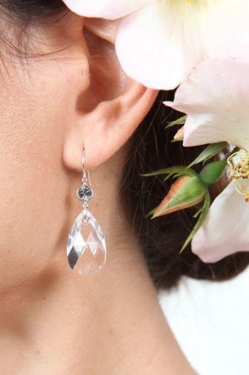 Heather Gardner - Single Drop Crystal Earring