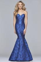 Faviana - S10118 Strapless Sweetheart Jacquard Mermaid Dress