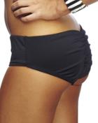 Nicolita Swimwear - Senorita Solids - Boy Short Bikini Bottom Black