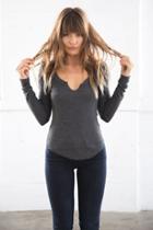 Joah Brown - My Main Henley In Charcoal