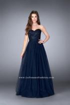 Rhinestone Detail Sweetheart Tulle Prom Dress 23228