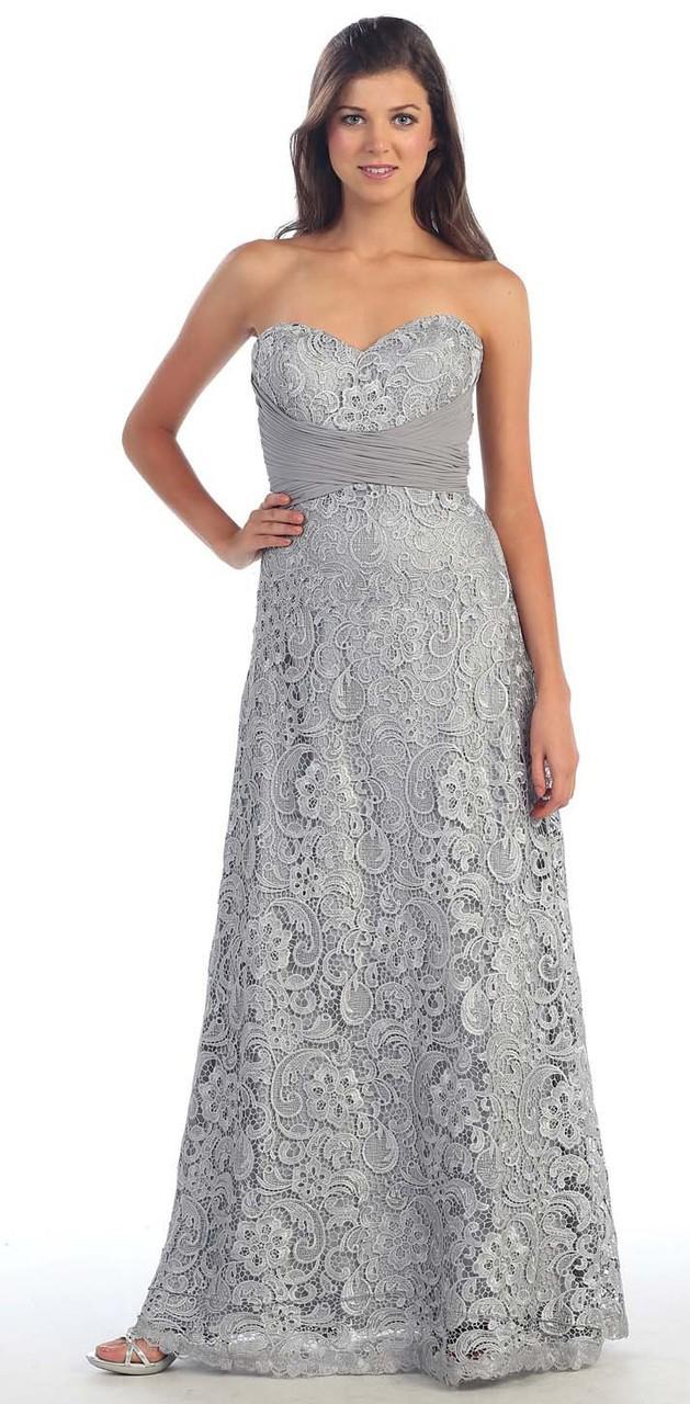 May Queen - Baroque Laced Sweetheart A-line Dress Mq888
