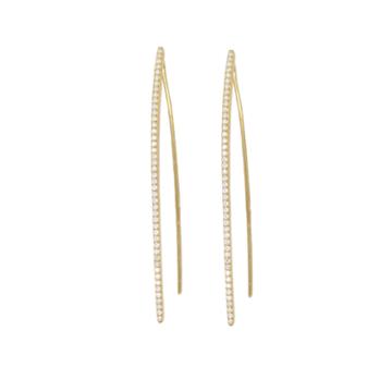 Rachael Ryen - Wishbone Pave Earrings