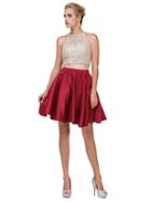 Dancing Queen - 2027a Two-piece Embellished Cocktail Dress