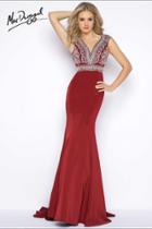 Cassandra Stone - V Neck Gown Style 77144a