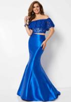 Studio 17 - 12690 Two Piece Lace Off-shoulder Ruffle Mermaid Gown