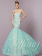 Tiffany Designs - 46088 Strapless Embellished Mermaid Gown