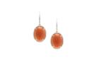 Tresor Collection - 18k Yellow Gold Earring With Peach Moonstone & Diamond