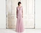 Daymor Couture - 761 Embroidered Illusion Bateau Trumpet Dress