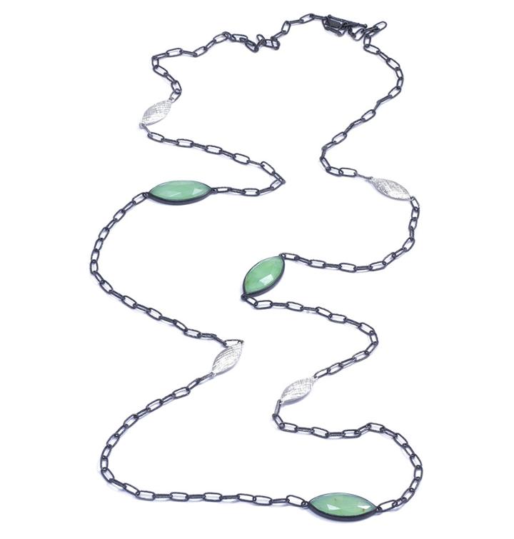 Nina Nguyen Jewelry - Station Oxidized Necklace