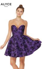 Alyce Paris - 3789 Strapless Sweetheart A-line Cocktail Dress