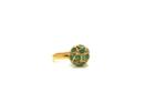 Tresor Collection - Emerald Sphere Ball Ring In 18k Yellow Gold