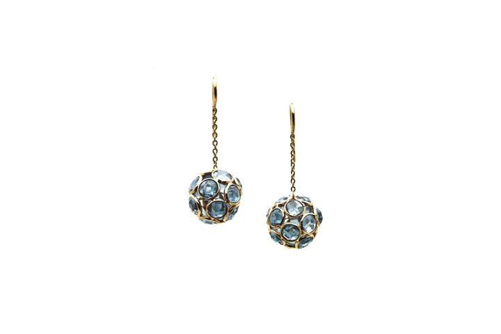 Tresor Collection - London Bt Rd Ball Dangle Earrings In 18k Yellow Gold
