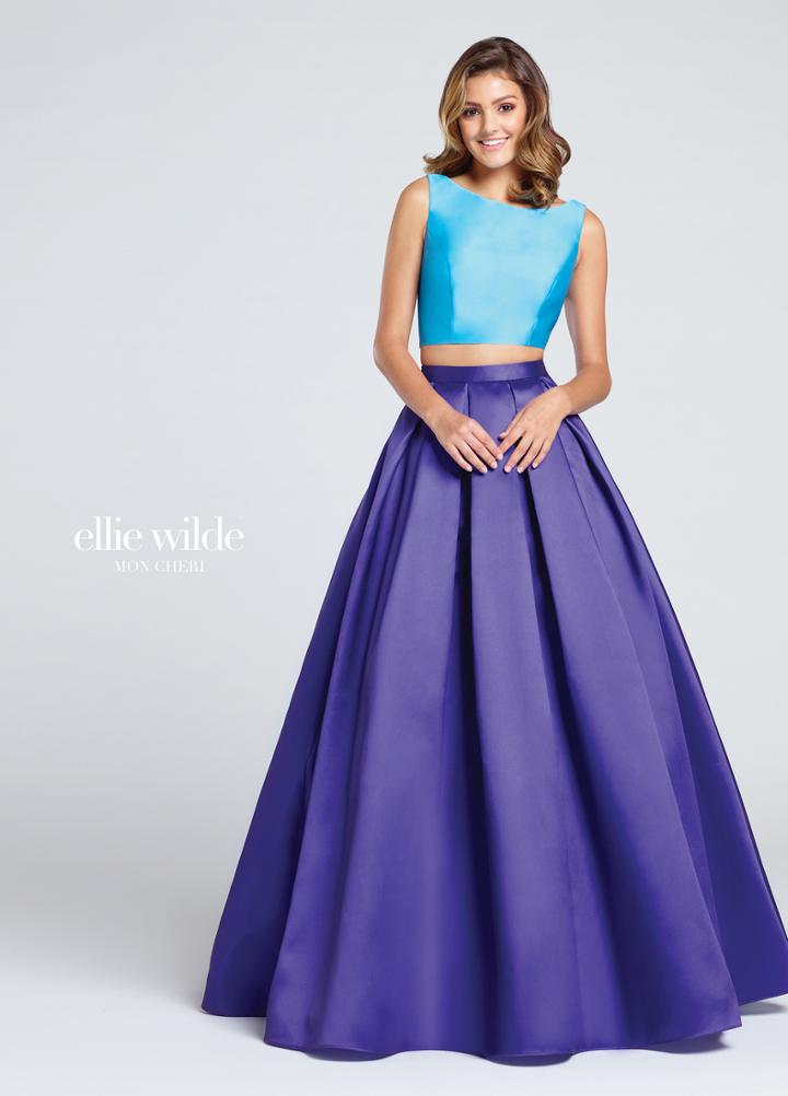 Ellie Wilde - Two Piece A-line Mikado Gown Ew117009