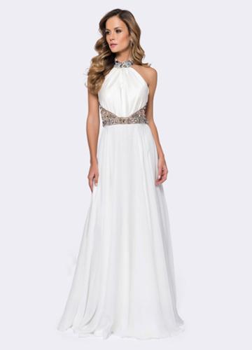 Ashley Lauren - 1175 A-line Halter Evening Dress