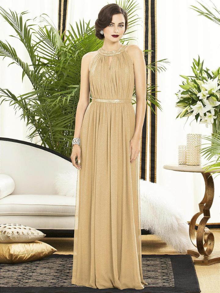 Dessy Collection - 2887 Dress In Venetian Gold