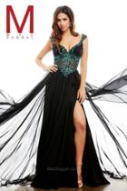Cassandra Stone - 65208 Cap Gown In Black/emerald
