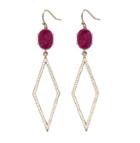Rachael Ryen - Pave Diamond Drops Purple Jade
