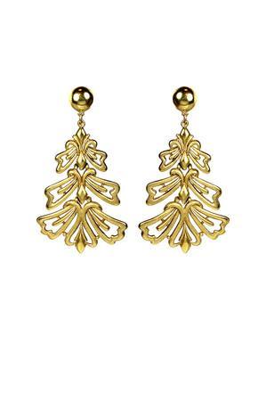 Ben Amun Amazon Statement Earrings In Gold
