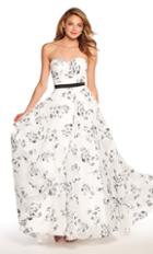 Alyce Paris - 60181 Strapless Sweetheart Printed A-line Gown