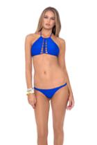 Luli Fama - Kiss The Wave Double Braid Moderate Bottom In Electric Blue (l477554)