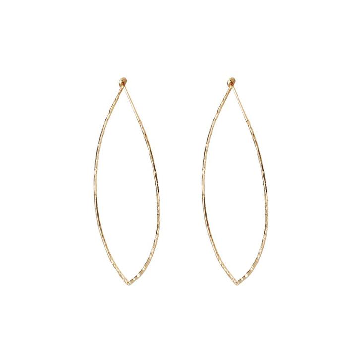 Margaret Elizabeth - Oval Hammered Hoops