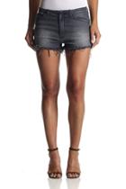 Hudson Jeans - Cw691dxa Tori Slouch Short Cut Off Waistband In Jetty (grey)