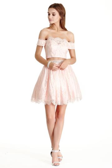 Aspeed - S1777 Lace Two Piece A-line Homecoming Dress