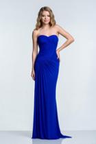 Terani Evening - 1521e0388g Ruched Sweetheart Sheath Dress