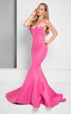 Terani Couture - Drape And Crystal Accented Sweetheart Mermaid Gown 1712p2531