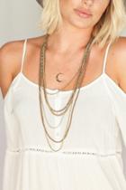 Heather Gardner - Turquoise Crescent Moon Necklace- Sold Out!