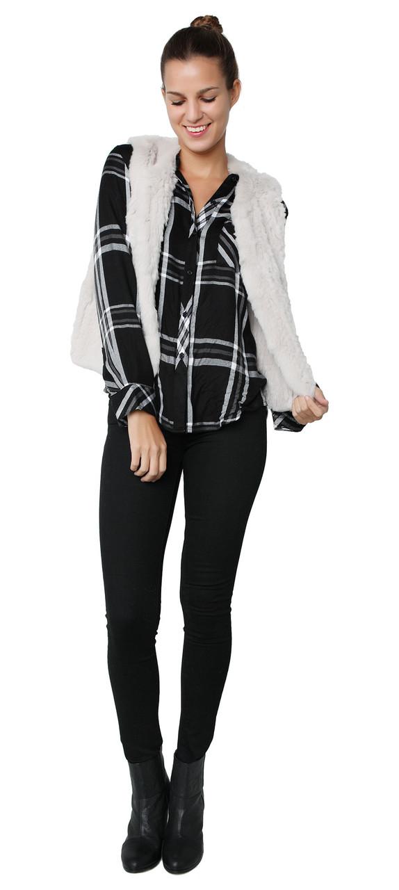 Celine Vest Chalk