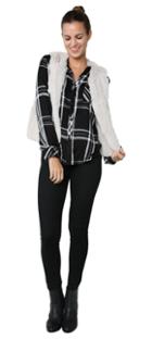 Celine Vest Chalk
