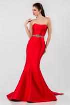 Terani Couture - Straight Across Neck Mermaid Gown 1521e0382b
