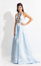 Rachel Allan - 6166 Floral Mermaid Gown With A-line Overlay