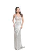 Aspeed Design - L1505 V-neck Fitted Evening Dress