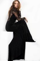 Jovani - High Illusion Geo-beaded Gown 37545